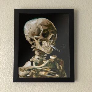 Skeleton Van Gogh Wall Art